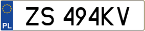 Truck License Plate